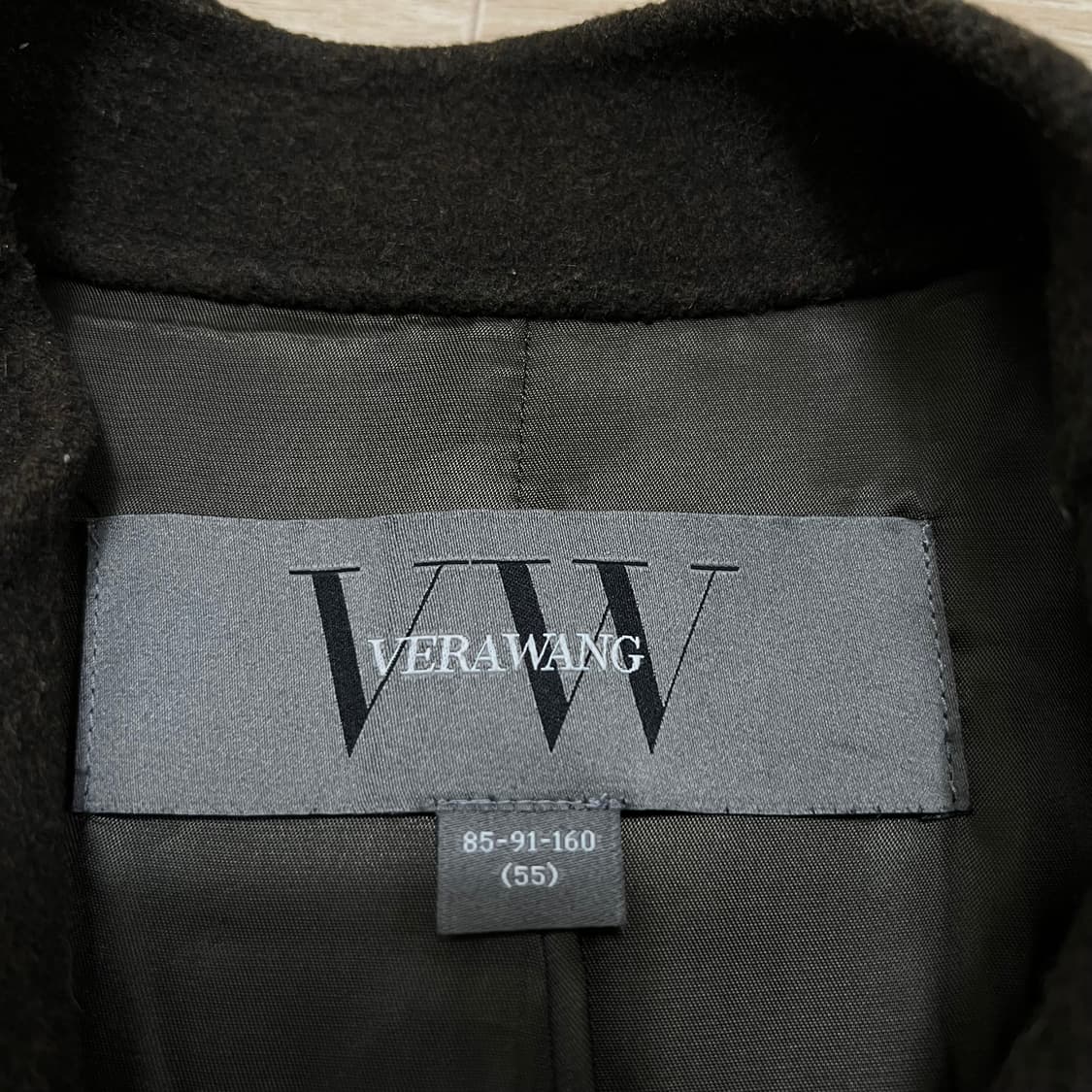 베라왕 여성 캐시미어 핸드메이드 벨티드 롱 랩코트 [카키 브라운] 55 상품이미지5