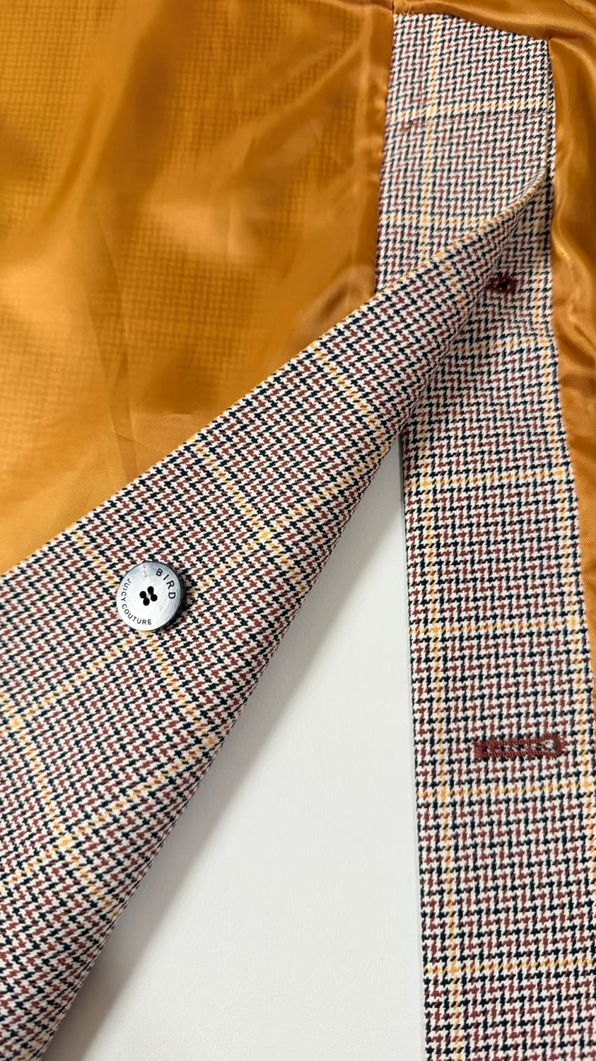 한섬 BIRD by 쥬시꾸뛰르 체크 코트 55 정가 70만원대. 고급스럽 상품이미지10