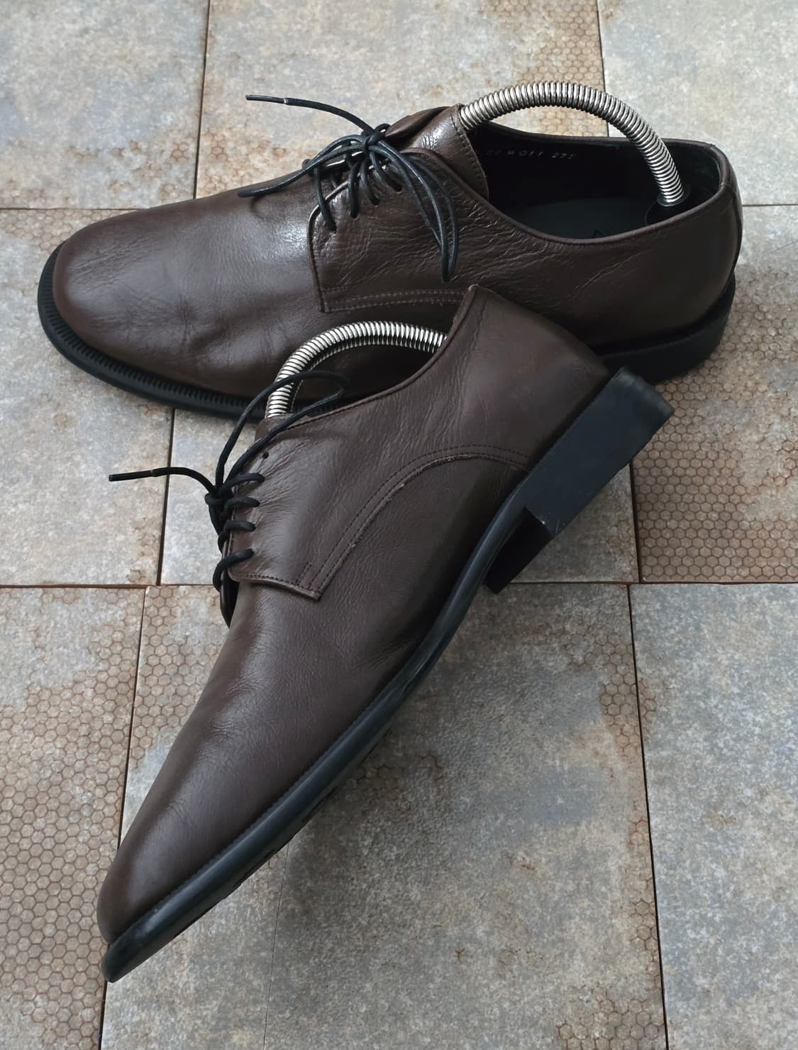 (275)로맨틱무브 세미 스퀘어토 브라운 더비 슈즈 상품이미지6