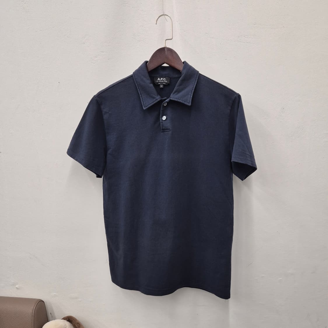 A.P.C. 반팔 카라티 네이비 S 상품이미지1