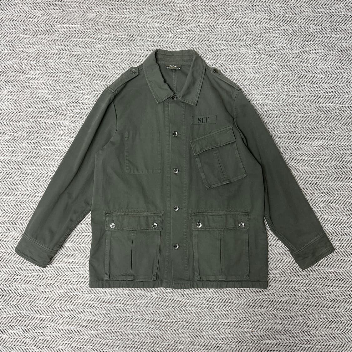 APC military jacket olive green 상품이미지1
