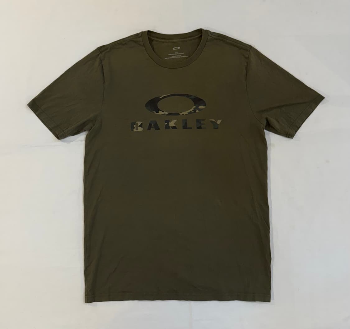 오클리 카모 빅로고 반팔 티셔츠 올리브 카키 상품이미지1