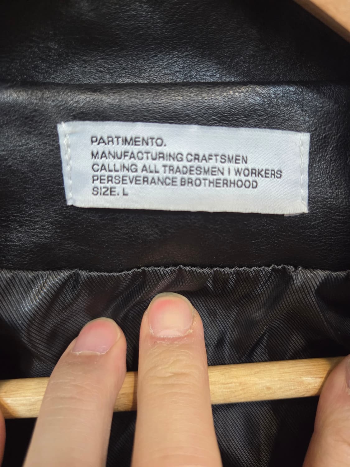 파르티멘토 투웨이 레더 봄버자켓 L 오버핏  상품이미지3