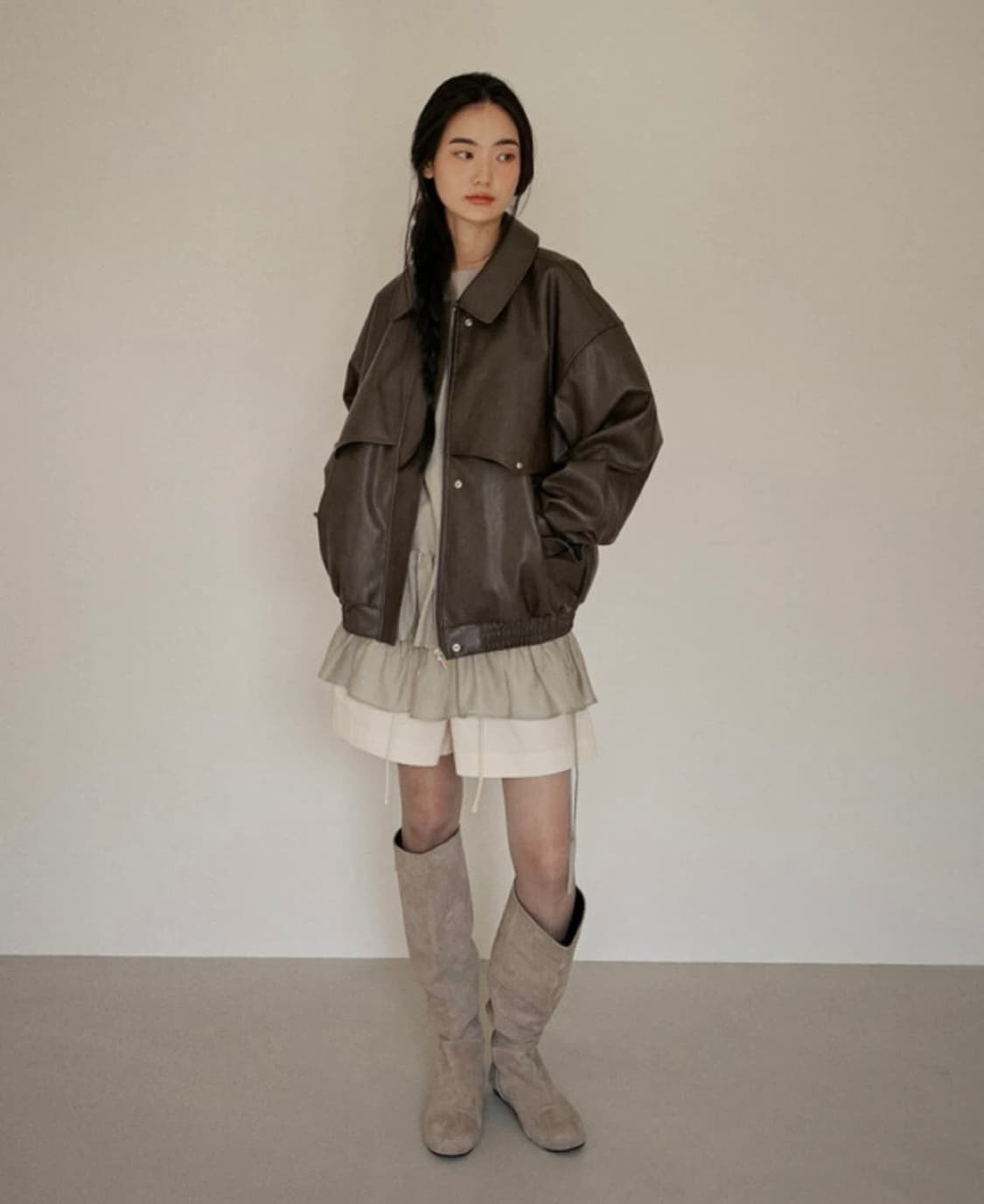 (새상품) 아우로 leather rodeo jumper 가죽재킷 상품이미지2