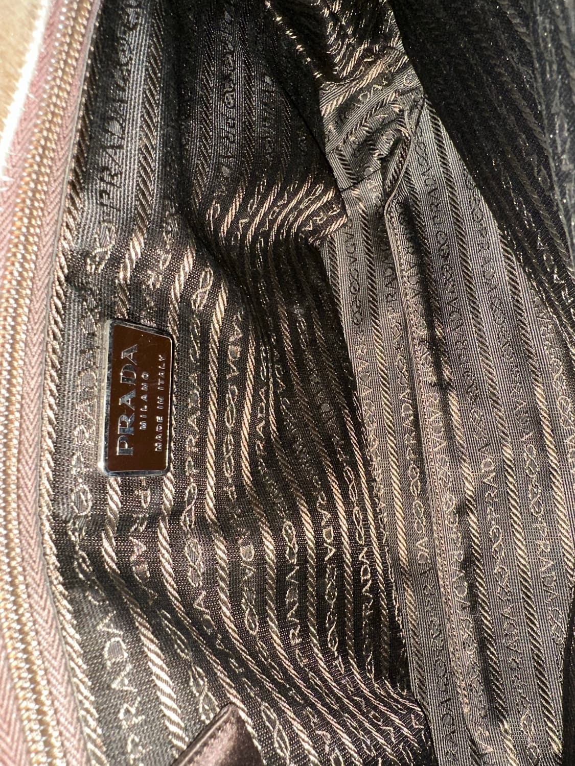 Prada 프라다 아카이브 새틴 토트백 y2k 상품이미지6