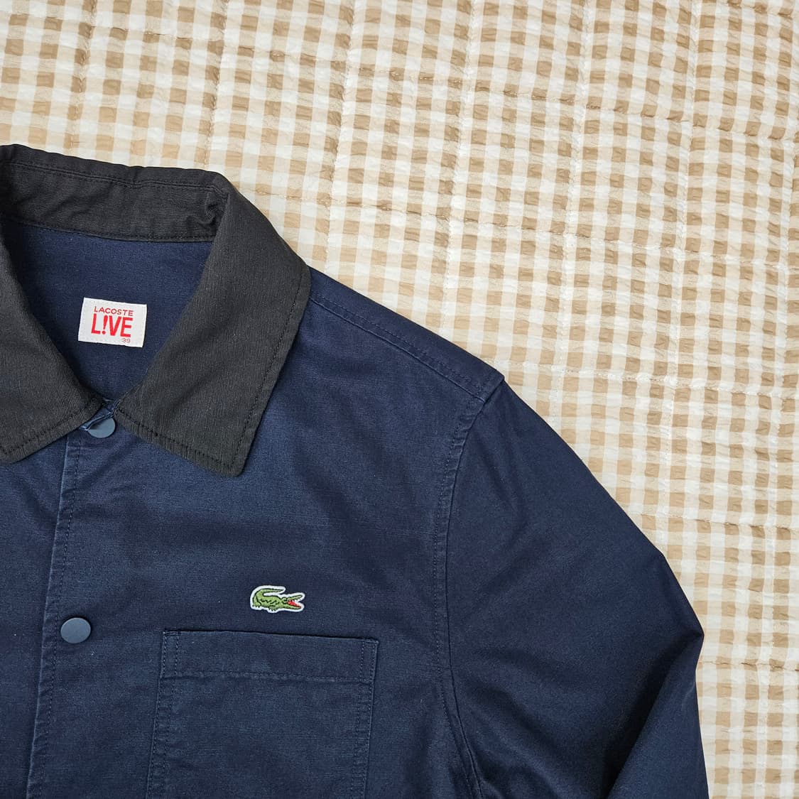 라코스테 간절기 면자켓 남자100 상품이미지3