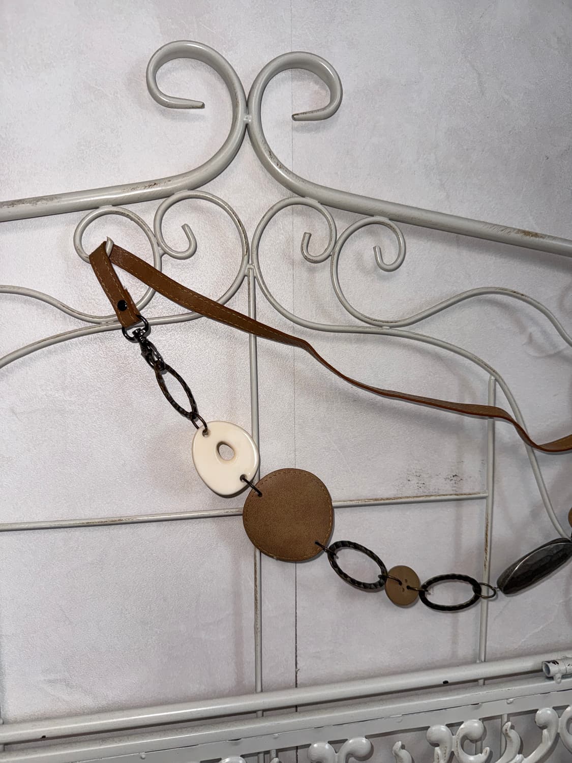 Brown antique ring chain belt  상품이미지2