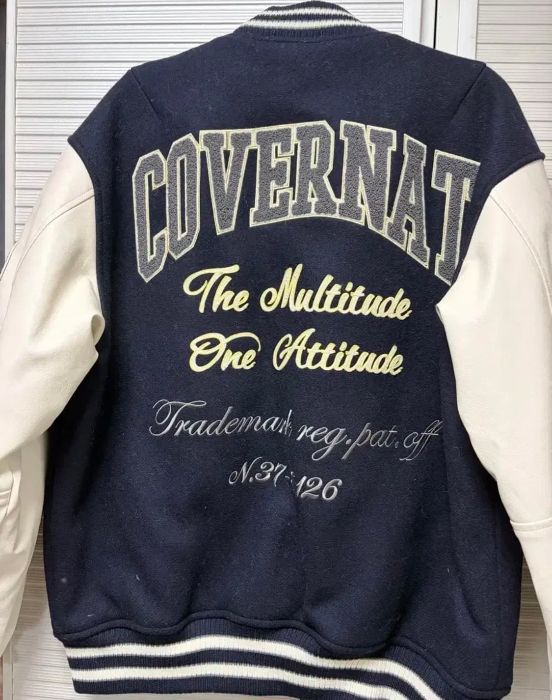 커버낫 24FW 컬리지 C 울 바시티 네이비 M 상품이미지2