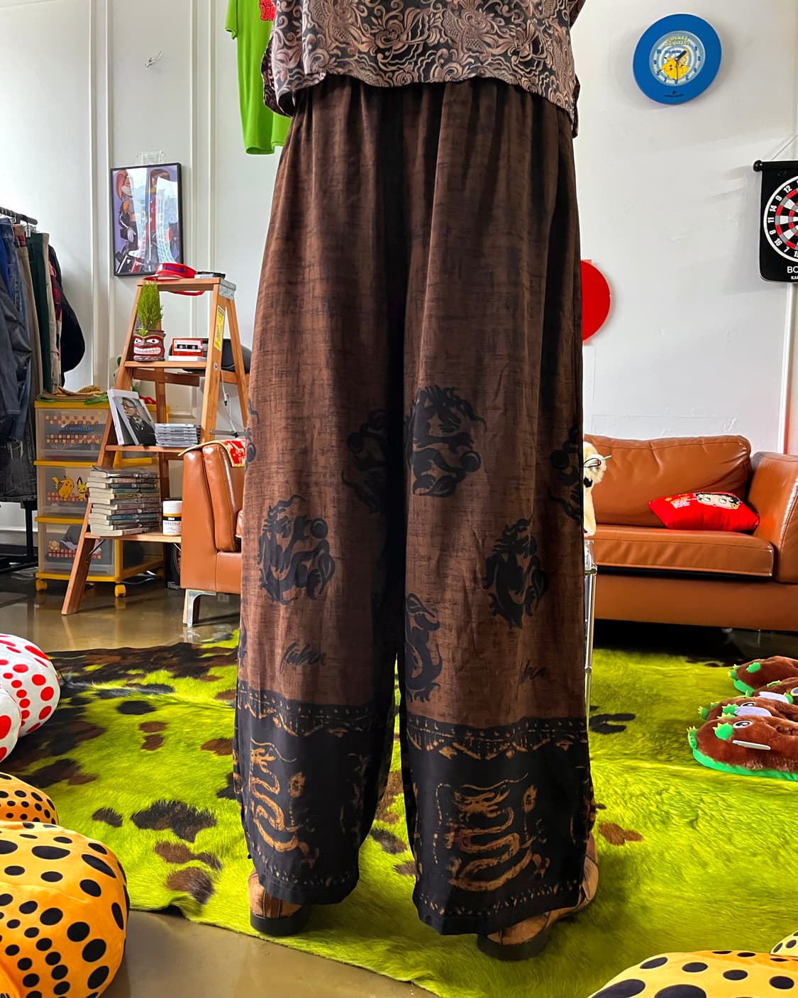 Jpn Vintage Oriental Dragon Art Pants 상품이미지2