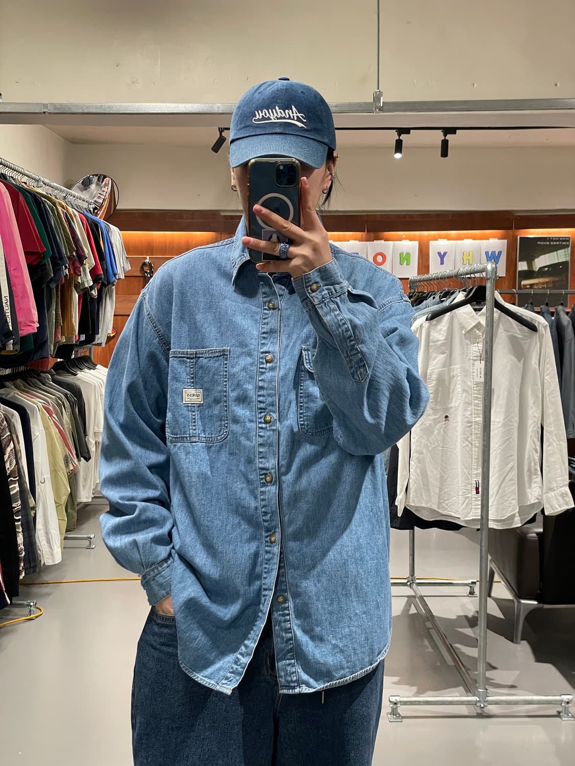 게스 데님 셔츠   상품이미지2