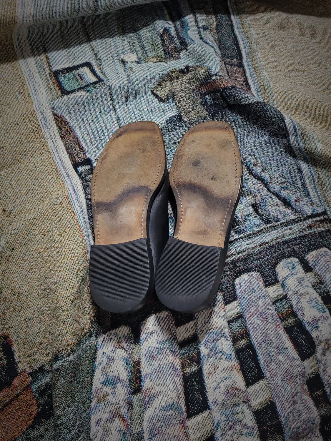 요지 야마모토 블랙 레더 플랫슈즈 상품이미지6