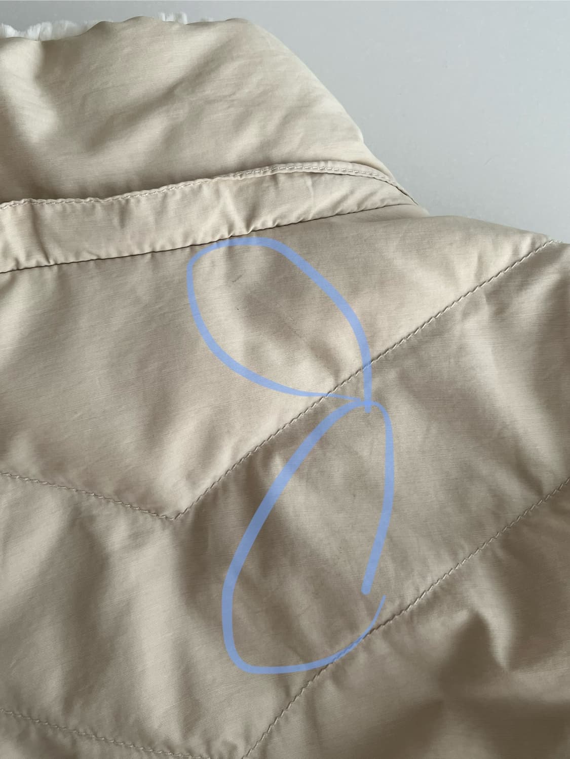 XS) 폴로 진스 여성 덕다운 패딩 점퍼 베이지 상품이미지6