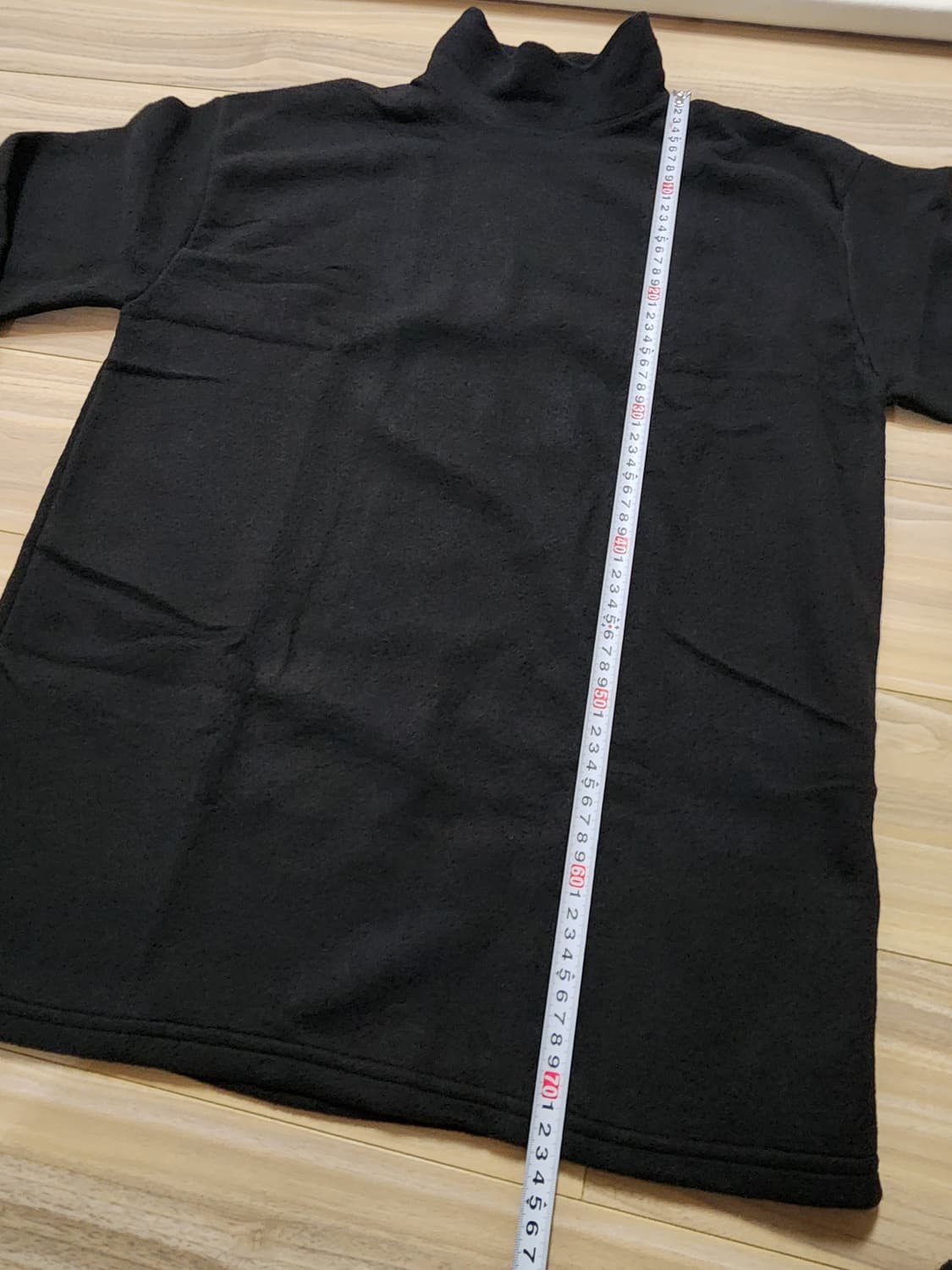 후리스폴라티셔츠블랙xl 상품이미지7