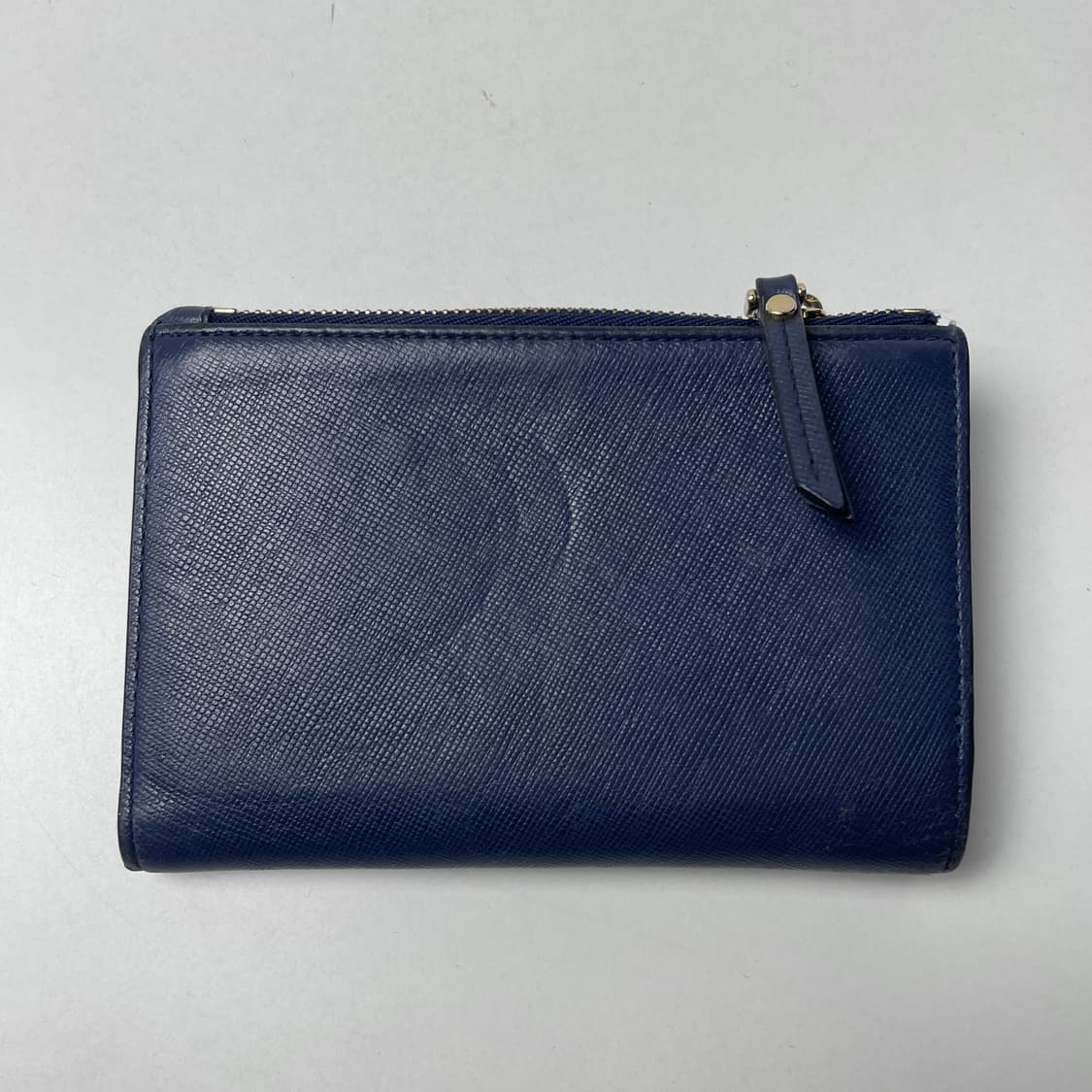 [중고] 빈폴 레더 중지갑 네이비 상품이미지3