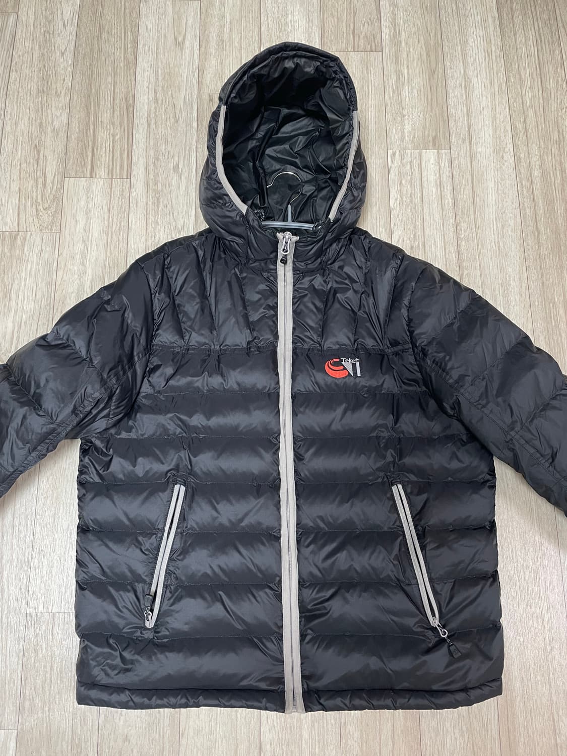 테켓 경량패딩 블랙 m 상품이미지1