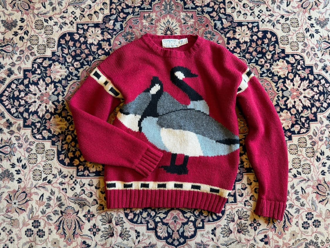 컴포넌츠 그래픽 램스울 니트 66~77 상품이미지1