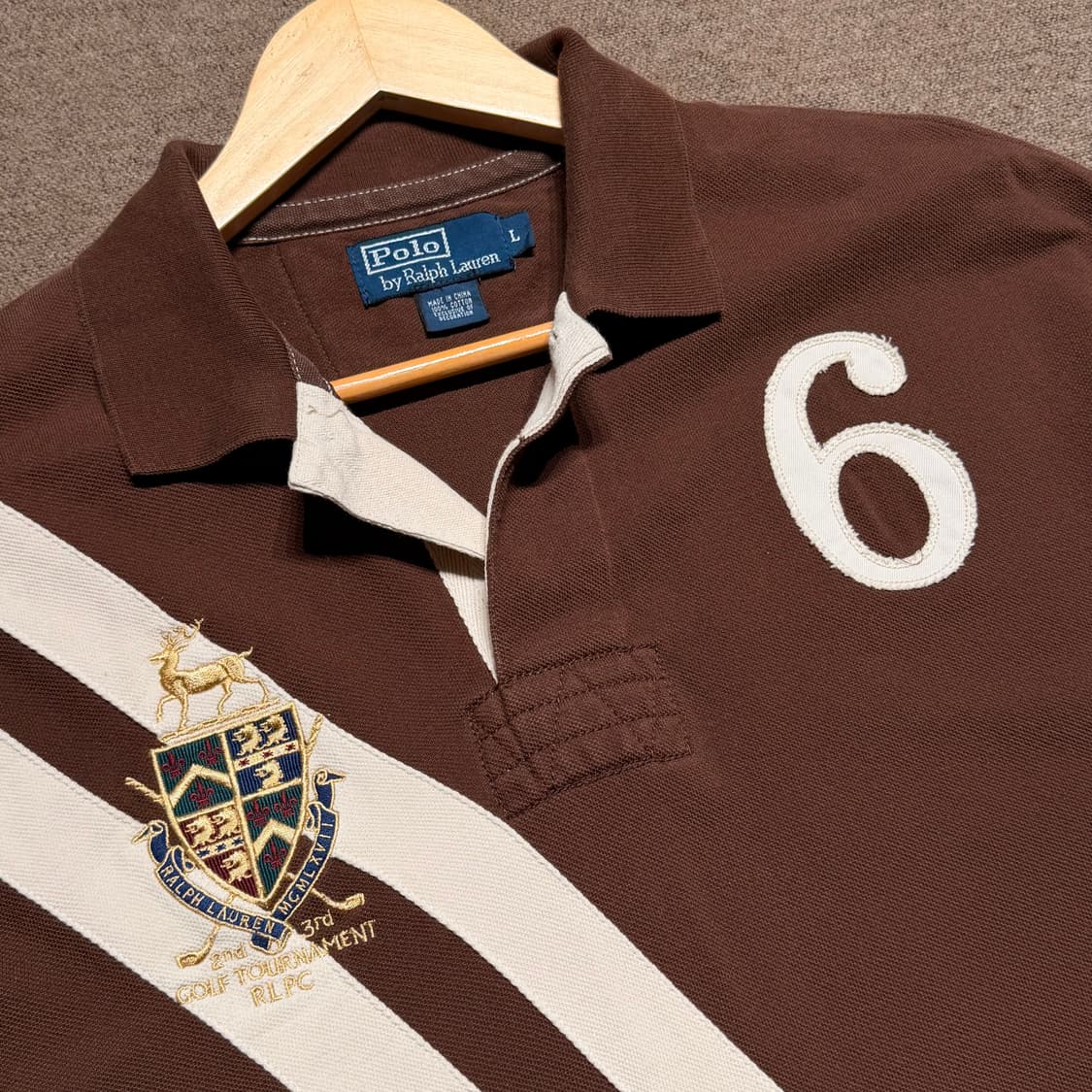 폴로랄프로렌 00s 크레스트 반팔 카라티 L 상품이미지2