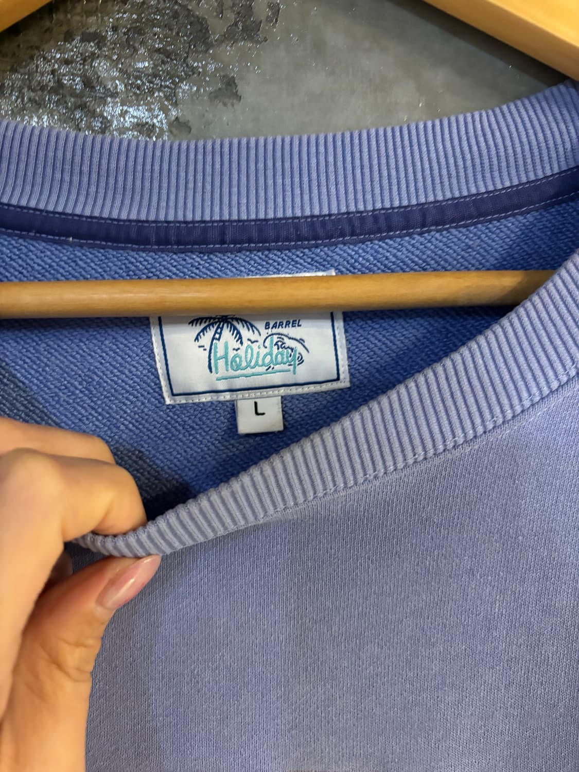 배럴 빅로고 맨투맨 L 상품이미지4