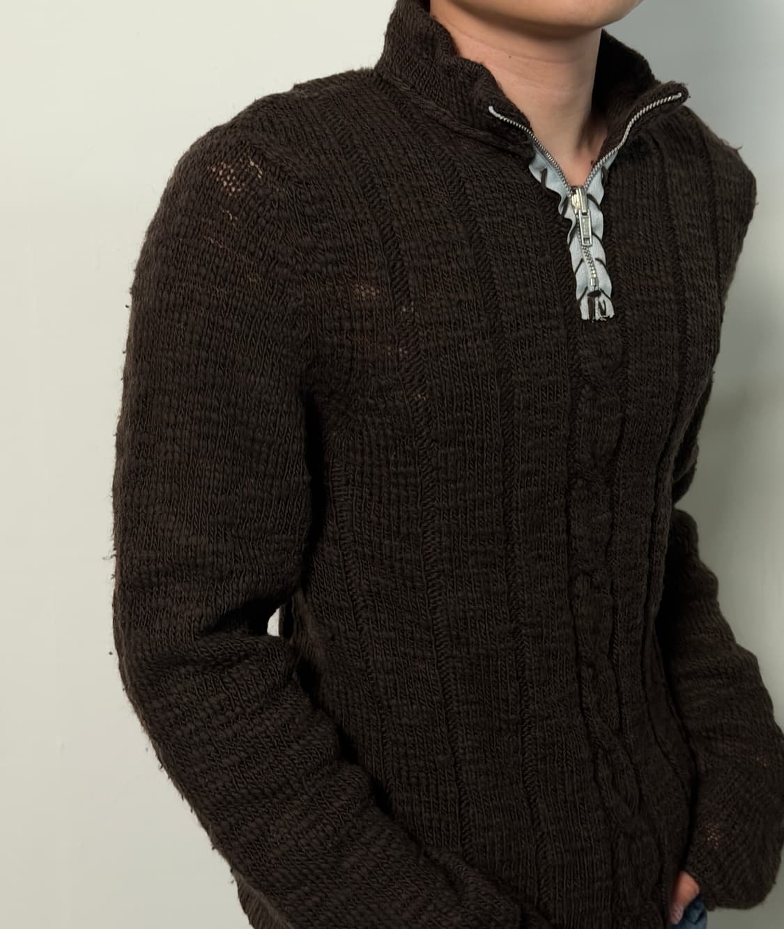 Armani jeans 90~00’s half knit 상품이미지3