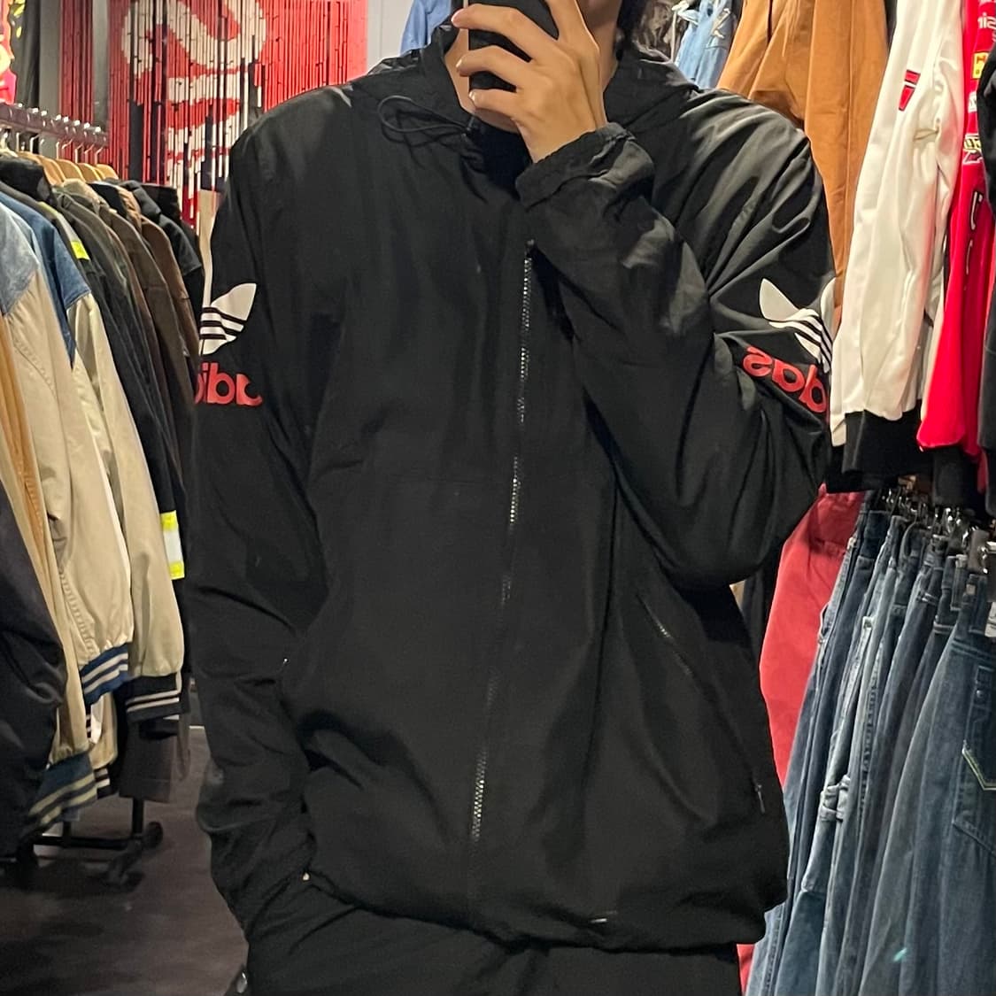 [IM] adidas 아디다스 불꽃 블랙 바람막이 상품이미지6