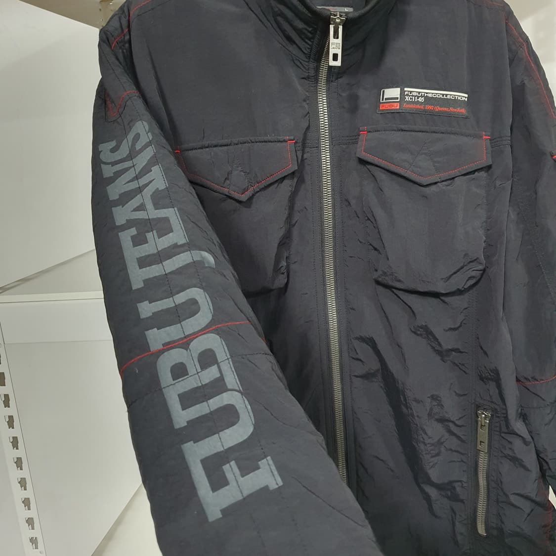 Fubu Jeans 후부 나일론 하이넥 바람막이 자켓 100 상품이미지3