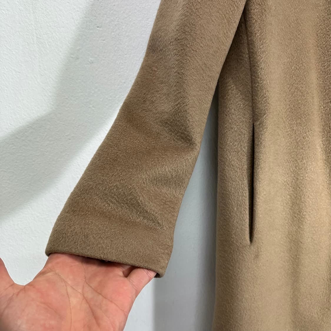 우먼S-M 타임 TIME 베이지 캐시미어100 캐시미어코트 상품이미지4