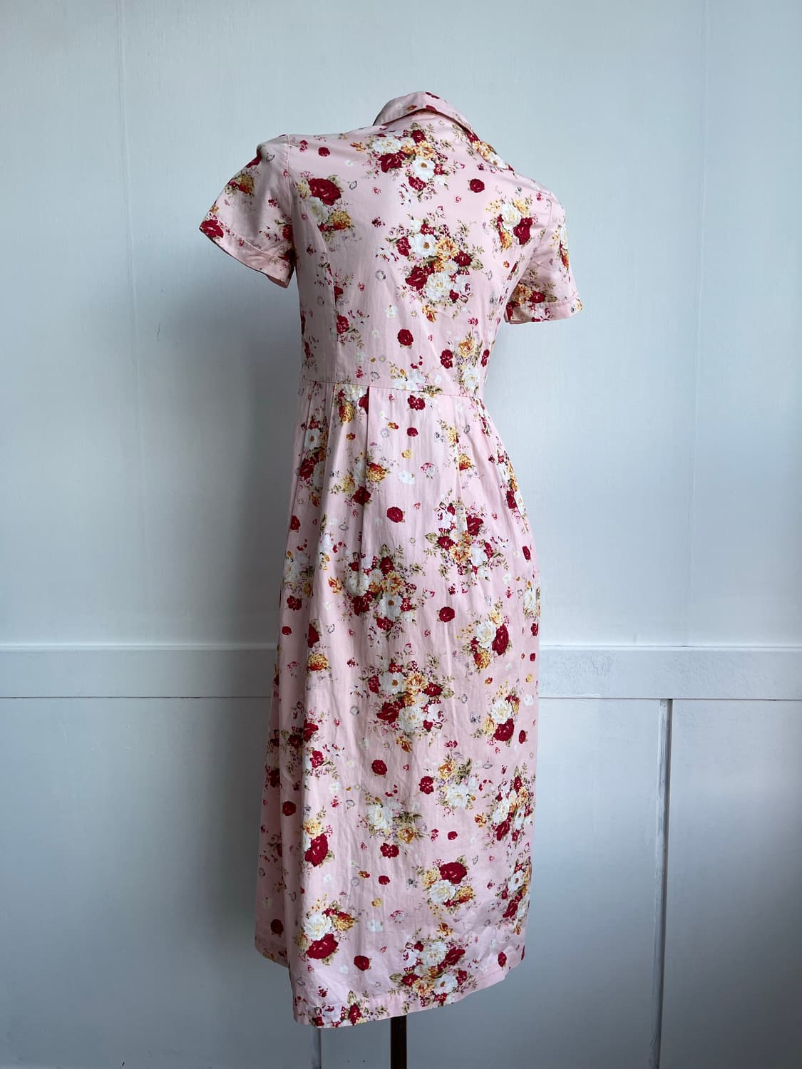 *SALE) 딸기우유 플로럴 카라 원피스 상품이미지4