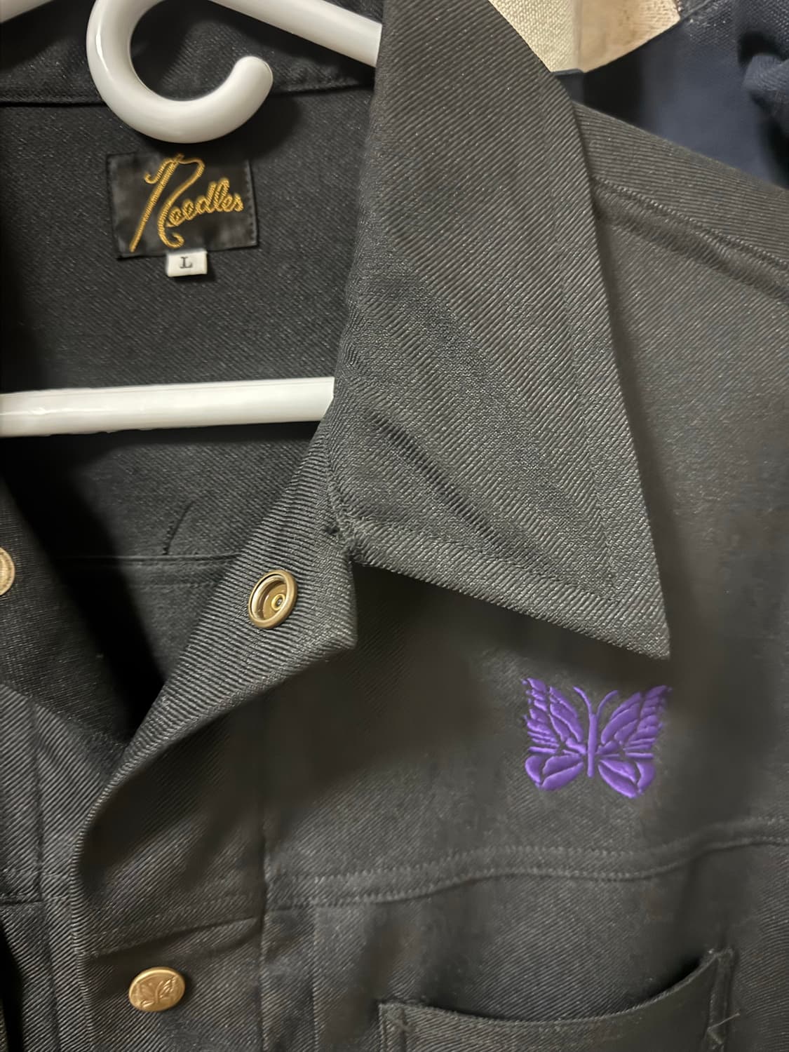 Needles 블랙 트러커자켓 상품이미지2