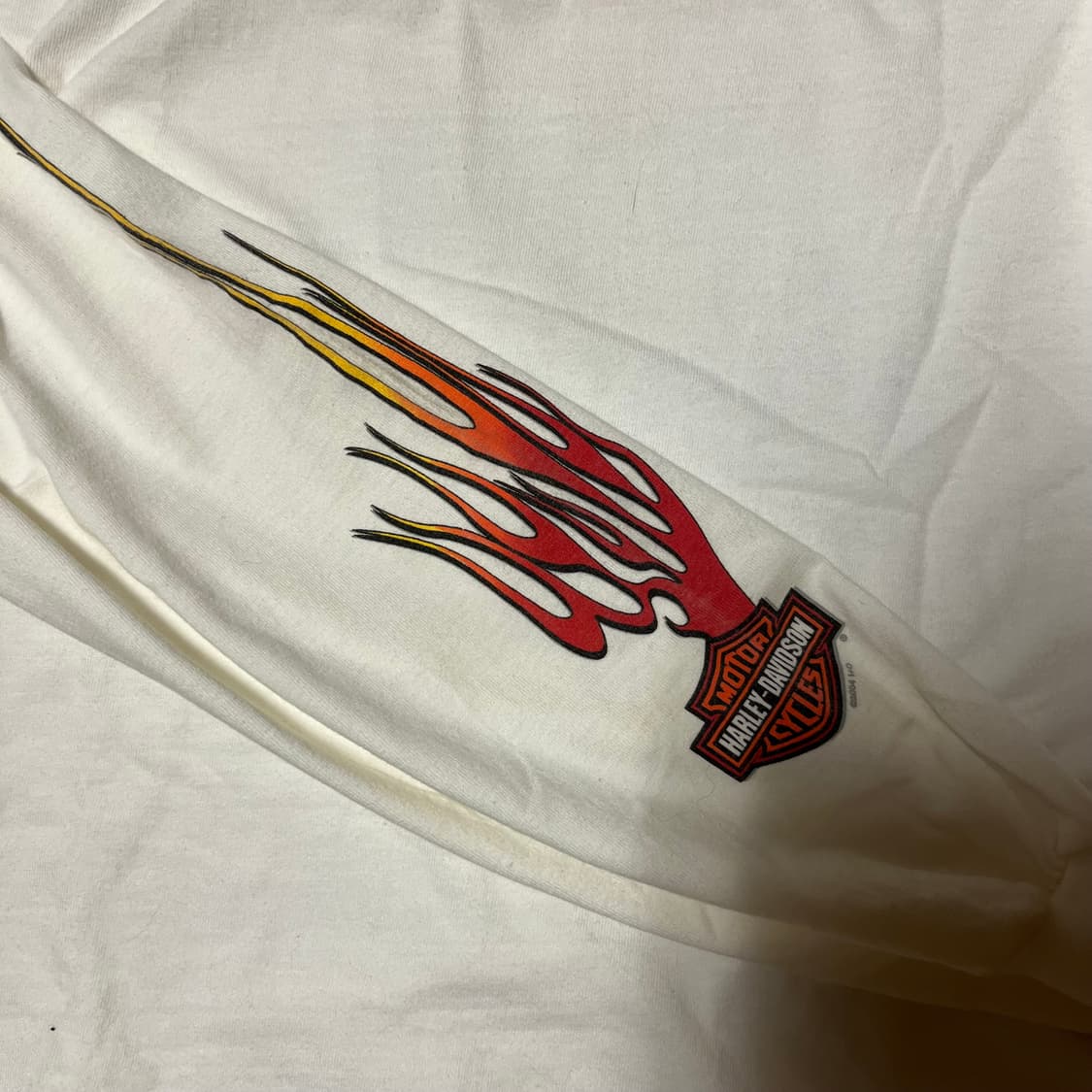 [XXL] 00s USA 할리 데이비슨 플레임 롱슬리브 상품이미지1