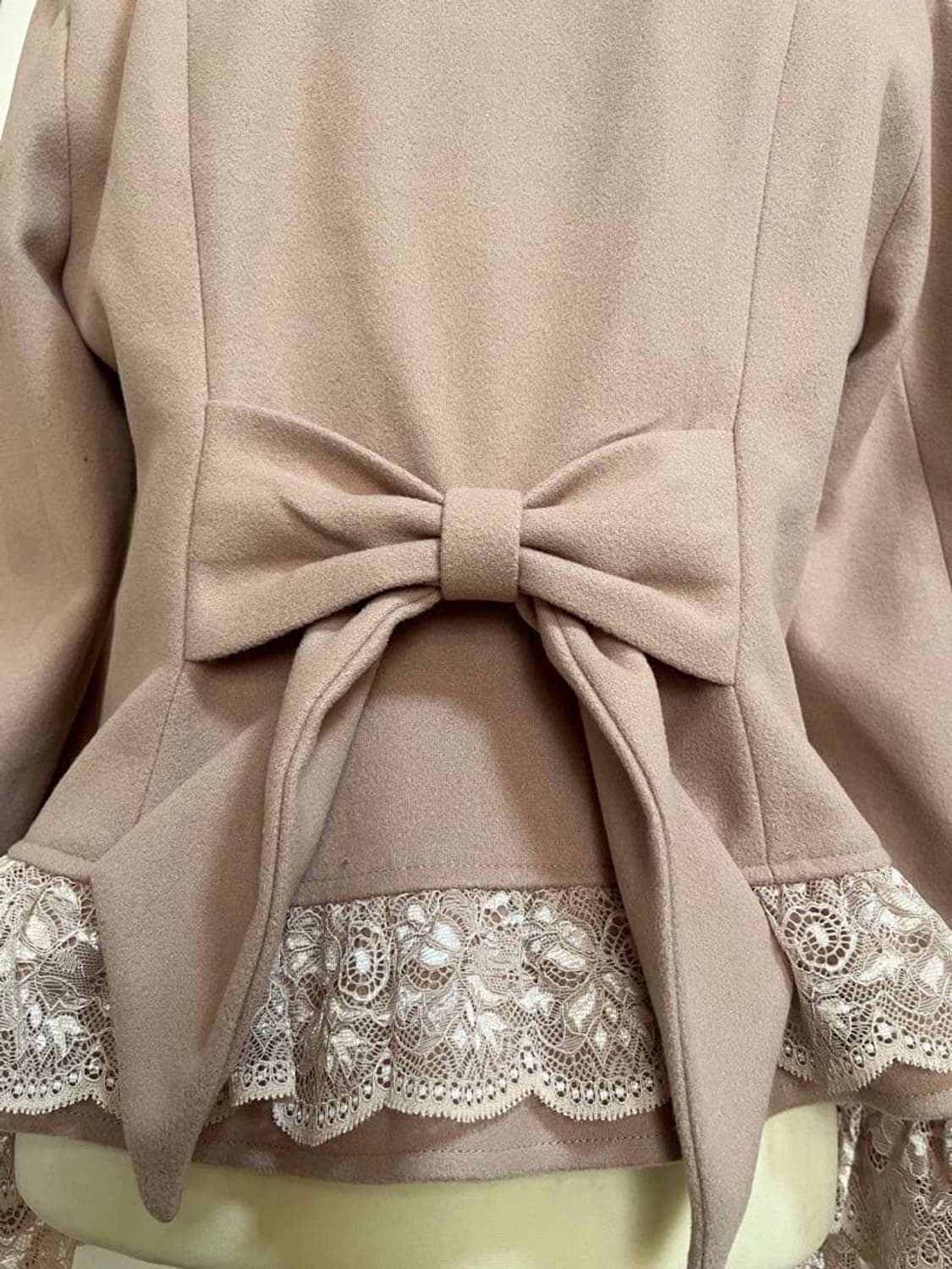 엑시즈팜 히메갸루 리본 퍼 코트 상품이미지4