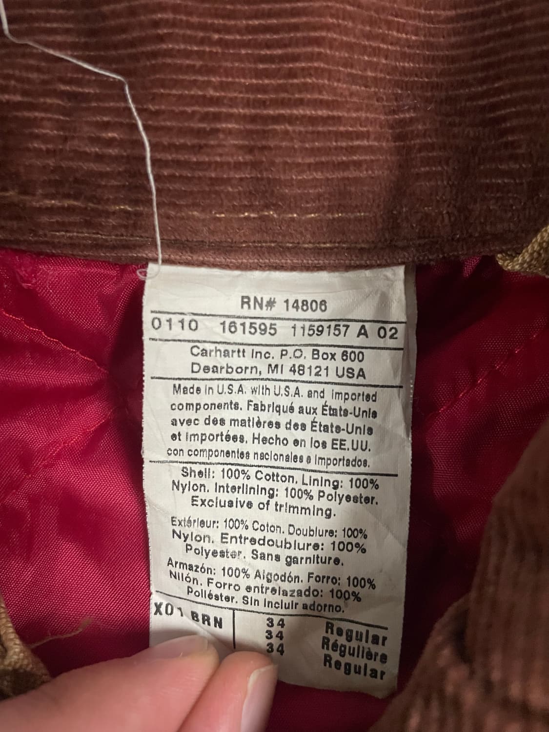 Carhartt 점퍼슈트 Made in U.S.A 90s 유니온 태그 상품이미지4