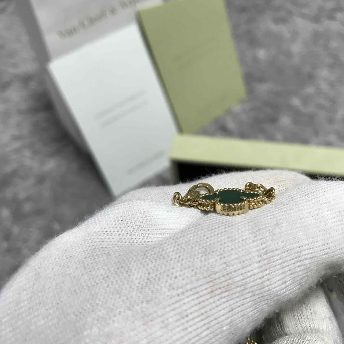 {클로젯}[풀구성] 반클리프 알함브라 브레이슬릿 5모티브 팔찌 그린 상품이미지5