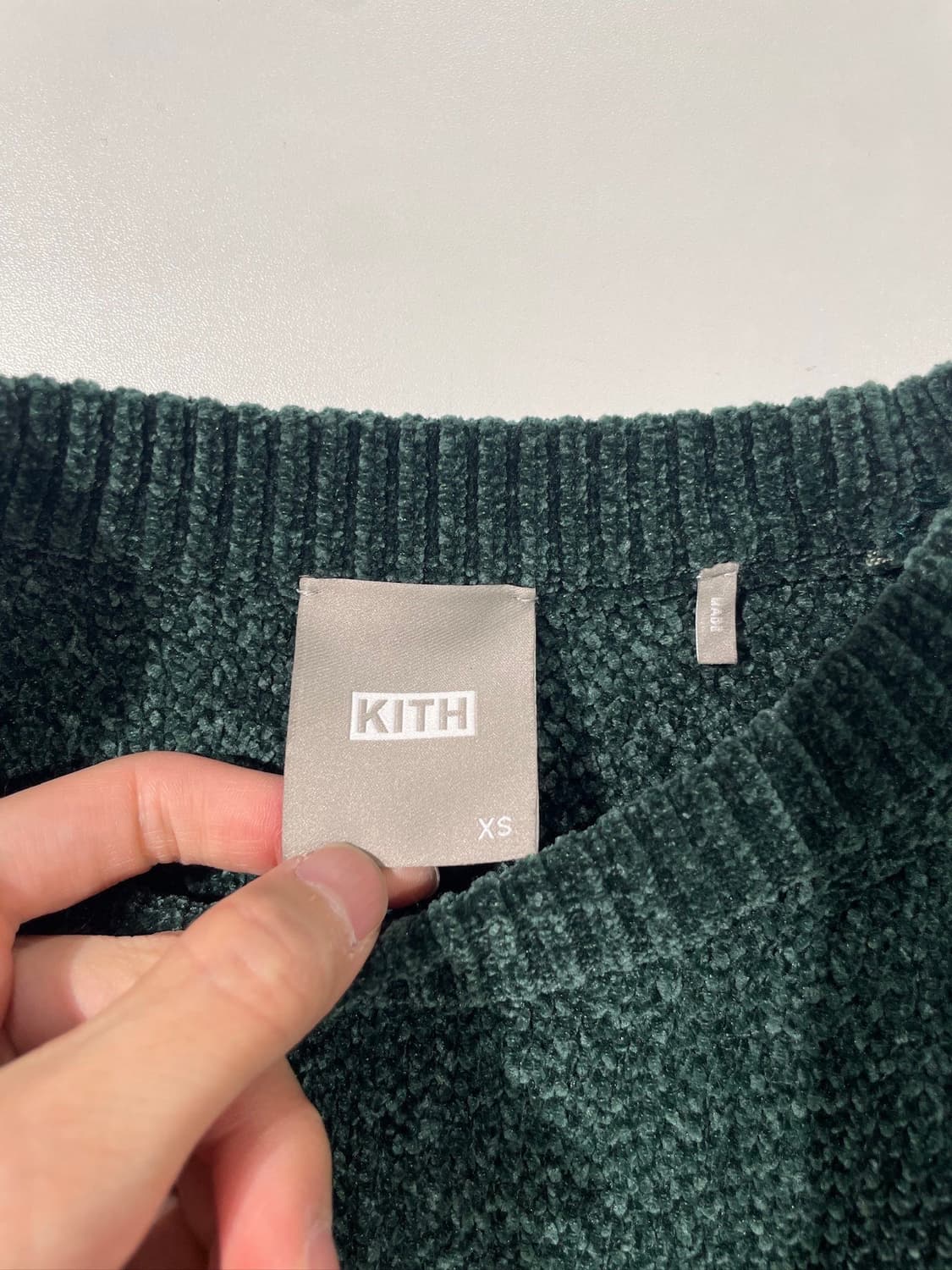 kith 그린 미카 셰닐 크롭 스웨터 상품이미지7