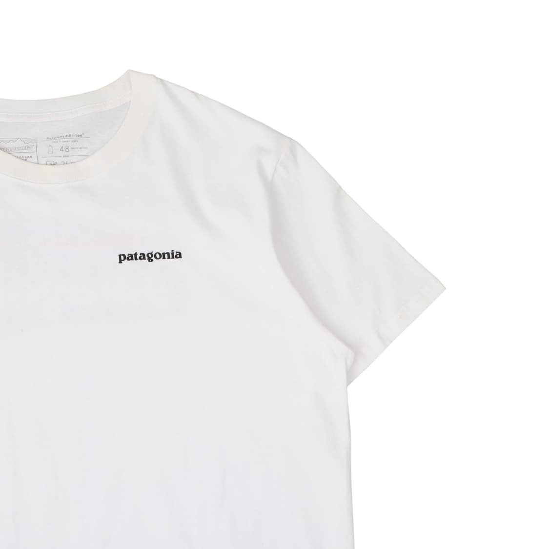파타고니아 화이트 웨이브 로고 티셔츠 상품이미지6