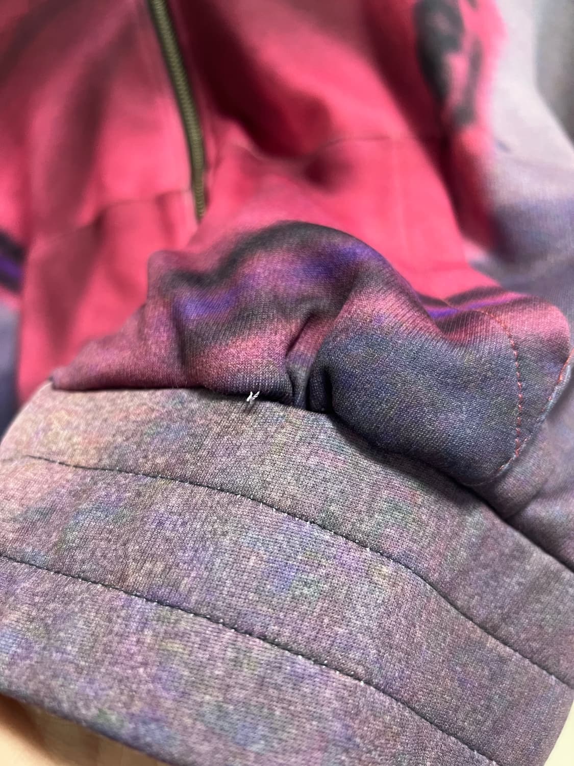 씬 seen 엄브렐라 크롭 후드집업 버건디 상품이미지3