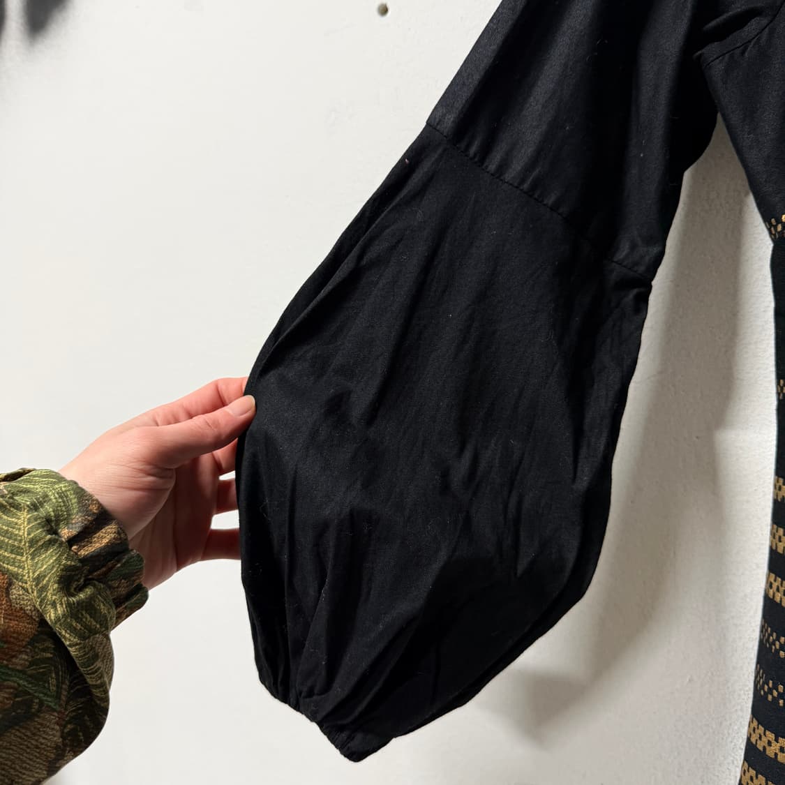 VTG 빈티지 금장 디테일 퍼프 슬리브 코튼 싱글 자켓 상품이미지5