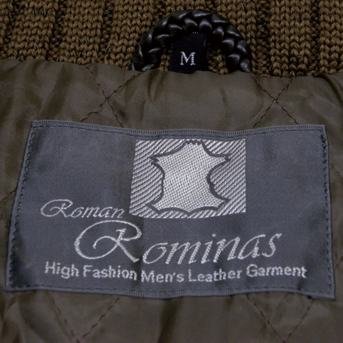 Roman Rominas 폭스& 가죽 콤비 점퍼 상품이미지9