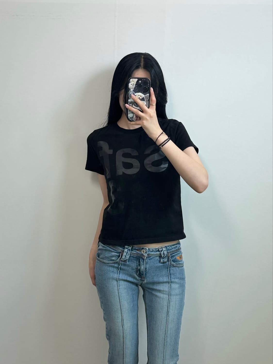 사파리스팟 블랙 반팔 티셔츠 상품이미지1