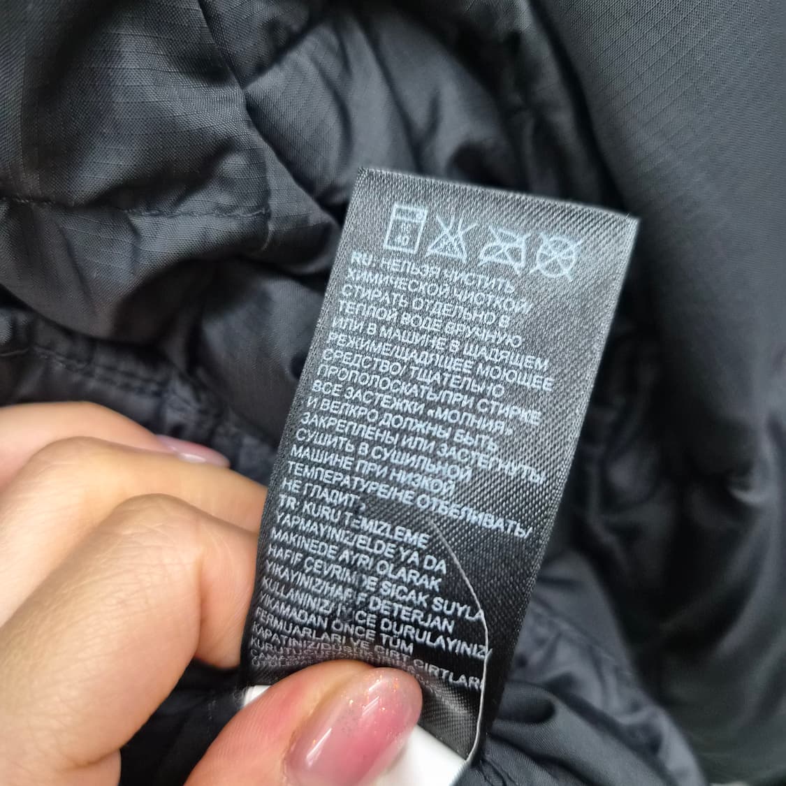 노스페이스 블랙 패딩 점퍼 남녀공용 S 상품이미지6