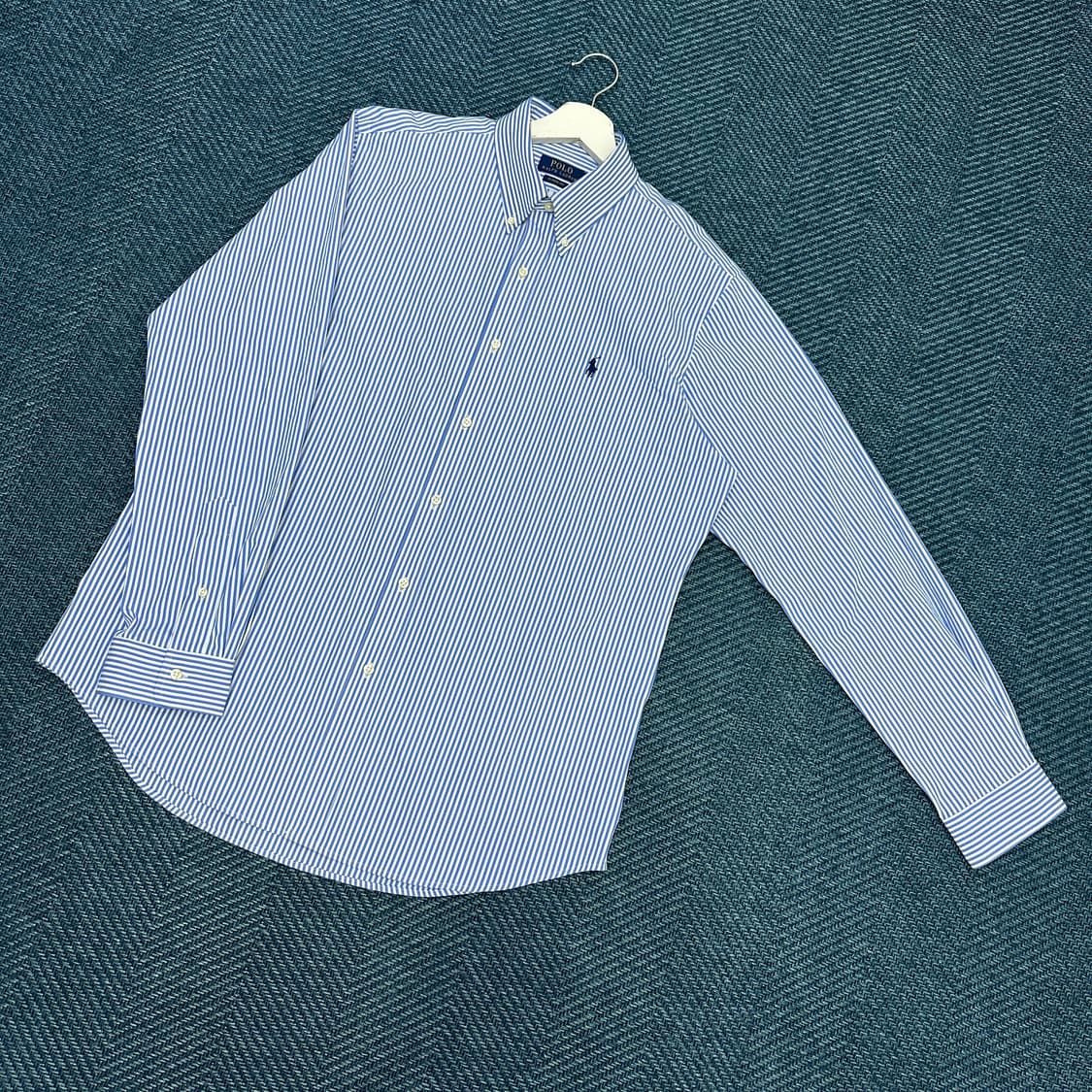 [L] 폴로 스트라이프 셔츠 상품이미지1
