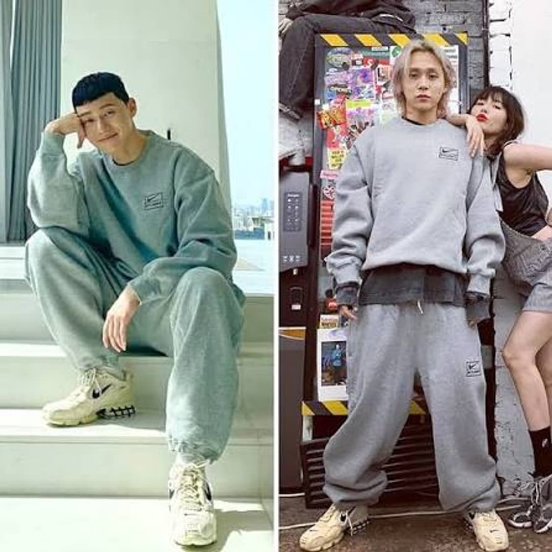 M,L 나투시 나이키x스투시 NRG 플리스 스웨트팬츠 츄리닝 바지 상품이미지1