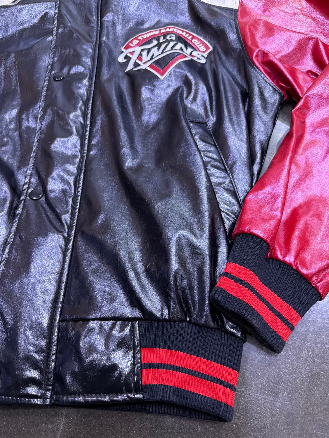 ATC LG 트윈스 유광 야구점퍼 KBO 벤치자켓 L 상품이미지6