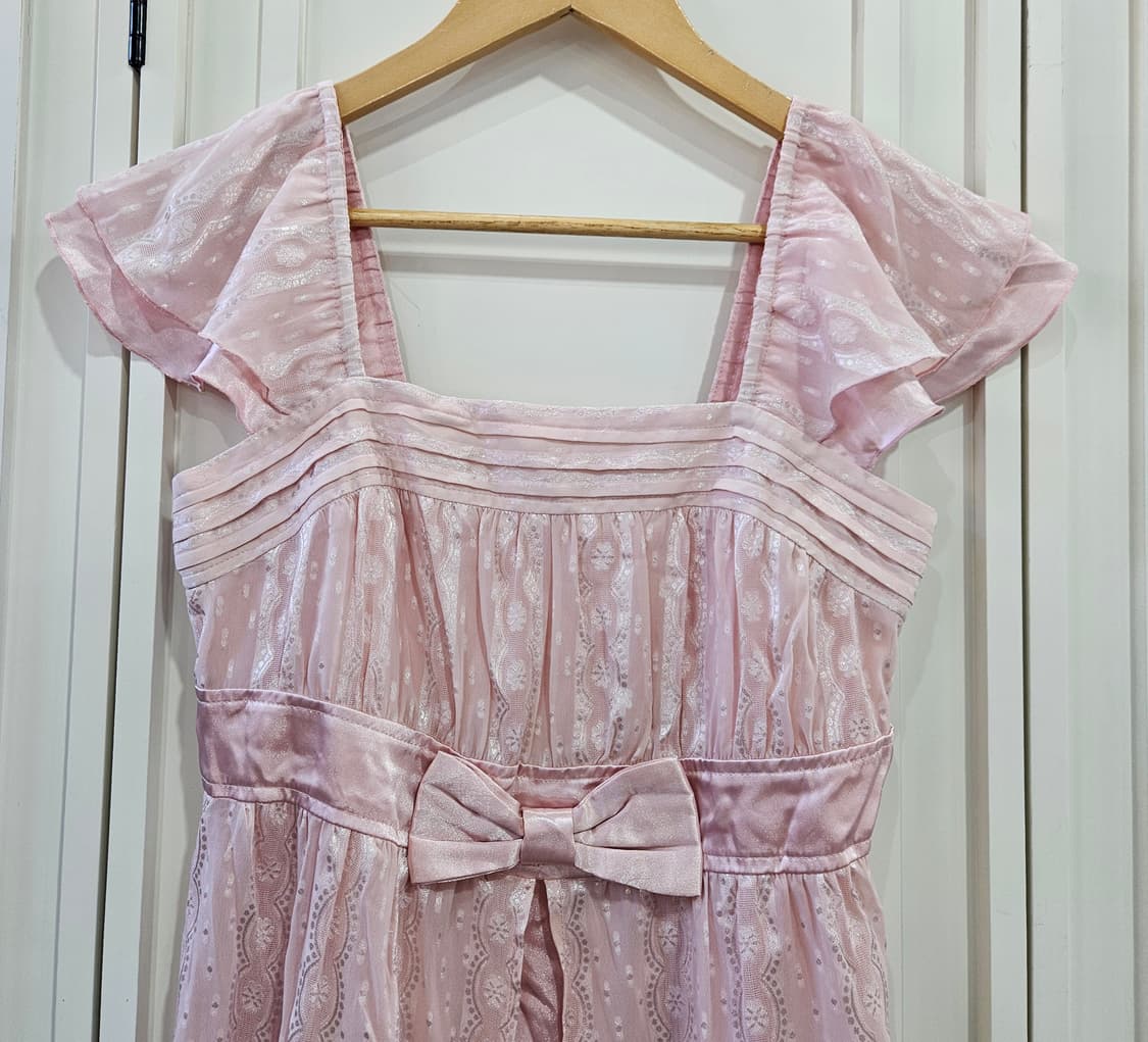 베이비핑크 레이스 원피스 상품이미지3