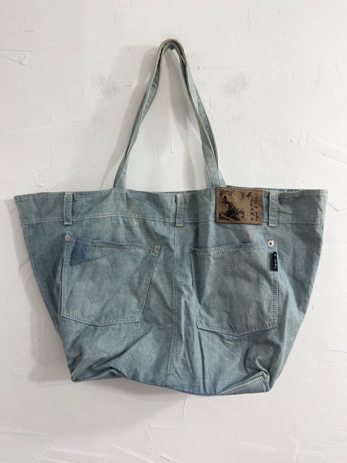 agnes b denim bag 상품이미지1