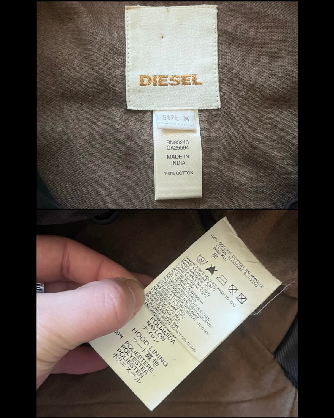 2000s Old DIESEL Military Field Jacket 상품이미지9