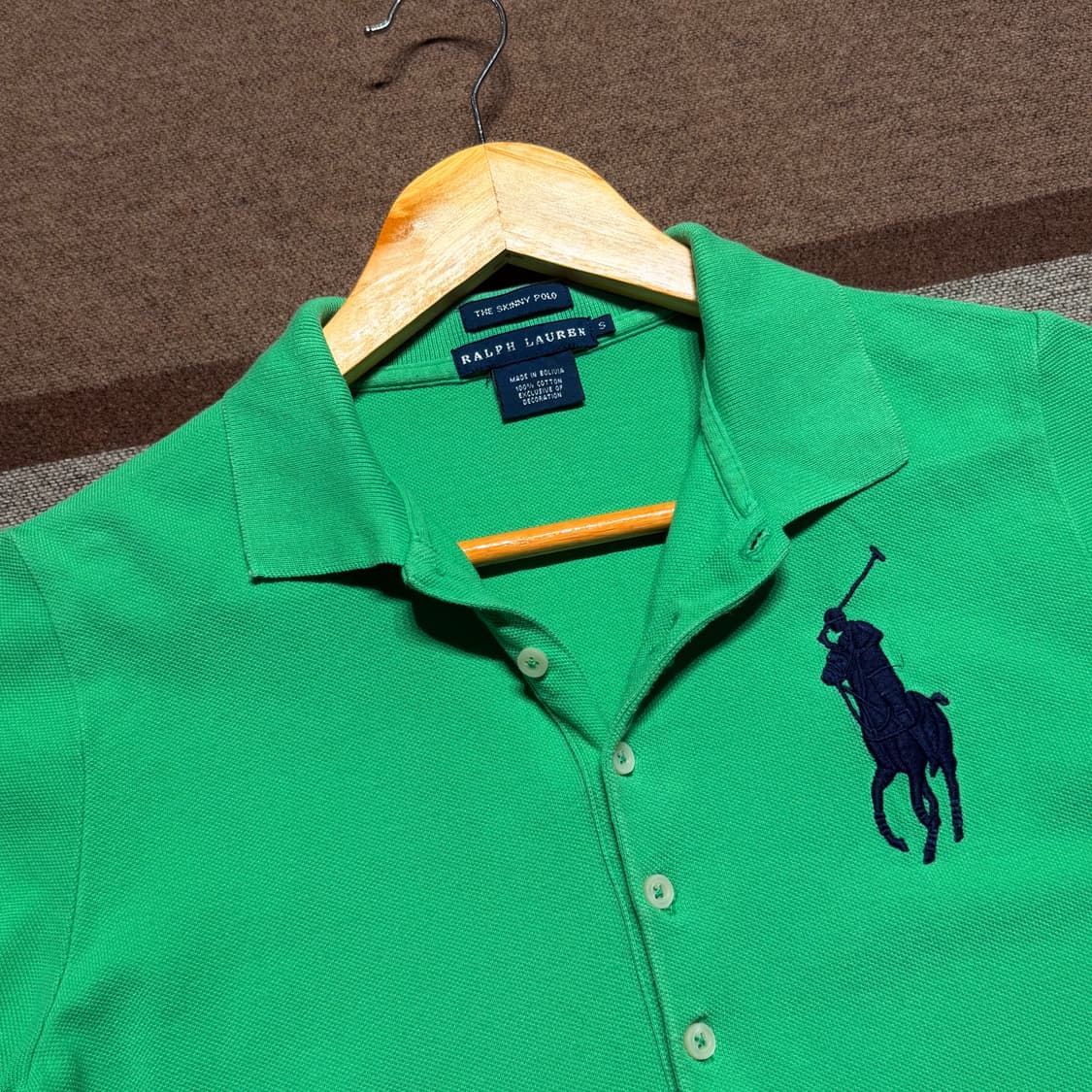 폴로랄프로렌 여성 빅포니 스키니핏 반팔 카라티 s 상품이미지2