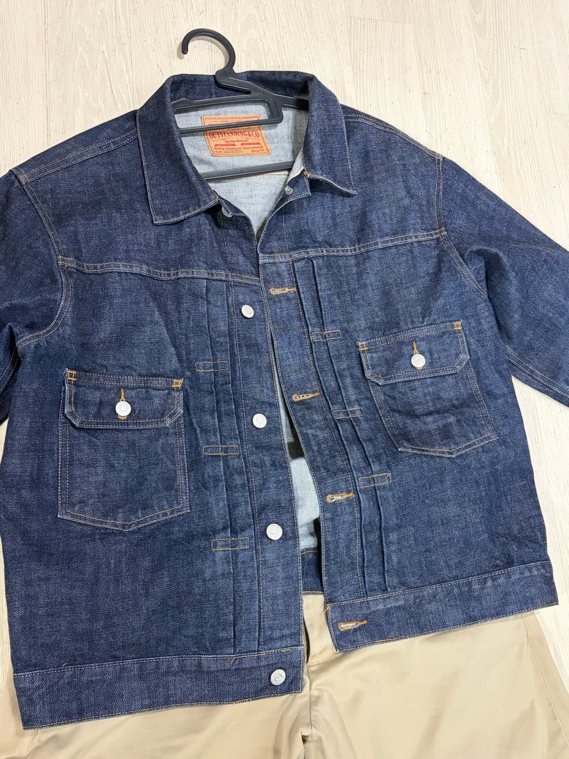 아웃스탠딩 데님자켓 L->M으로 교환!(다른생지도 ㄱㅊ) 상품이미지3