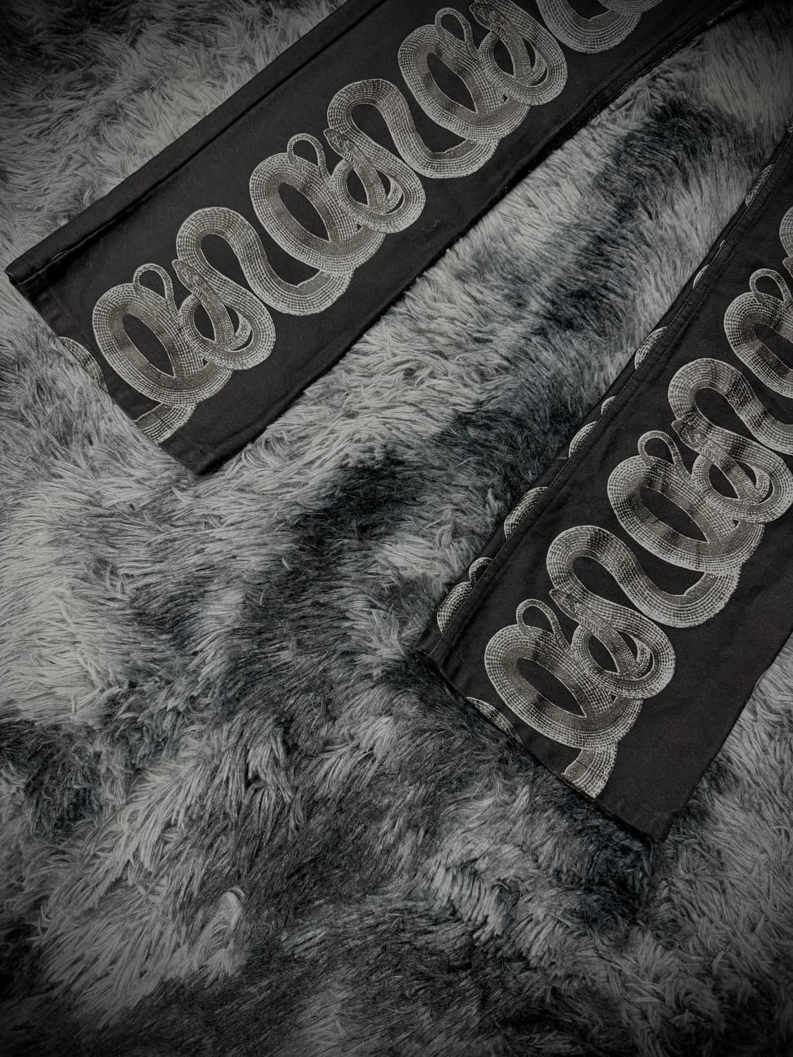 Hysteric Glamour 파이톤 패턴 블랙 스키니 팬츠 상품이미지4