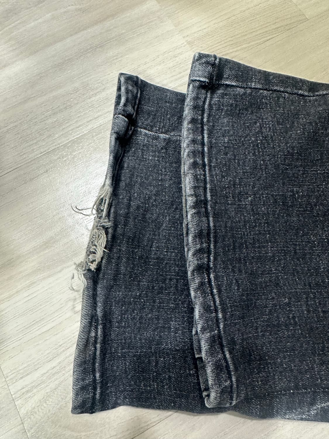 오도어 다크 카고 부츠컷 데님 팬츠 상품이미지2