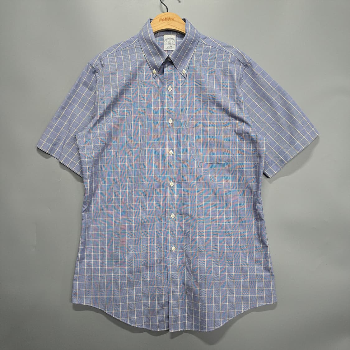 브룩스 브라더스(Brooks Brothers) 슬림핏 체크 셔츠 100 상품이미지1